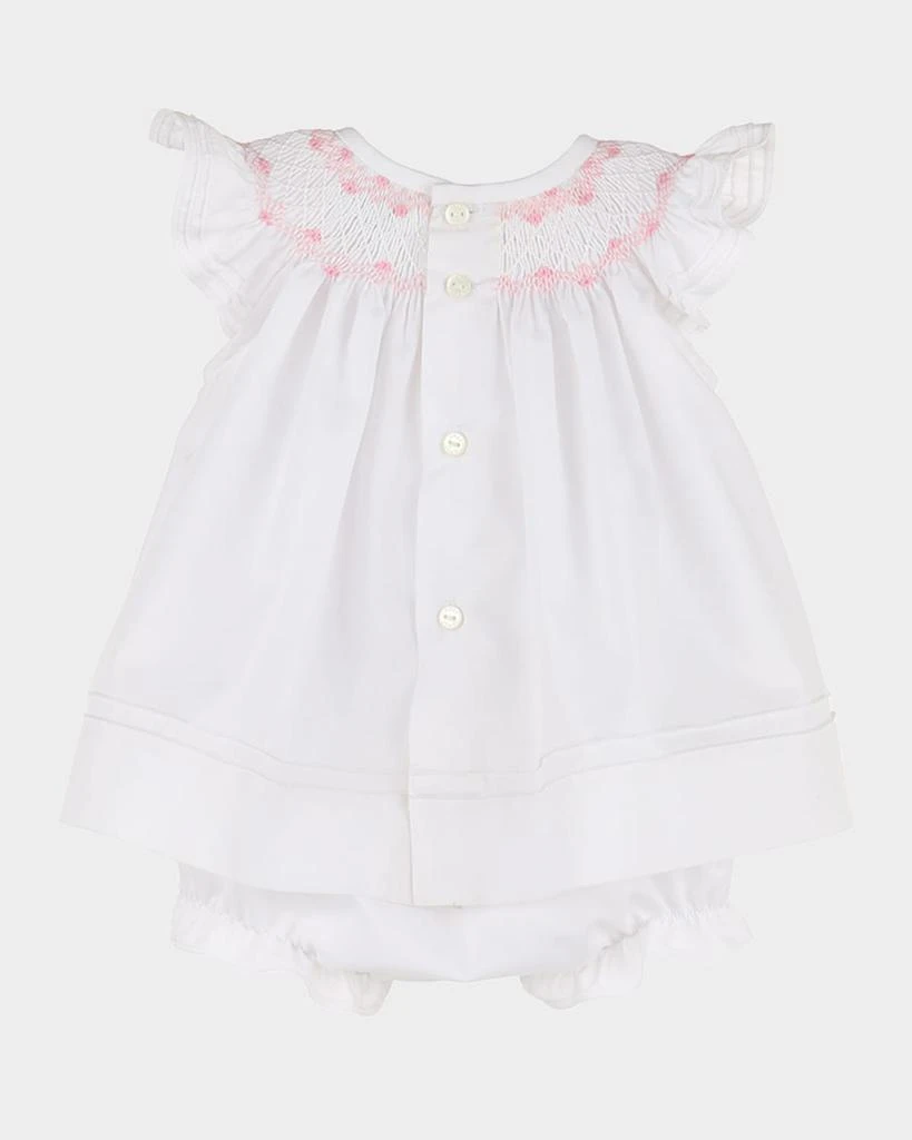 Luli & Me Girl's Smocked Bishop Dress W/ Bonner & Bloomers, Size Newborn-9M 2