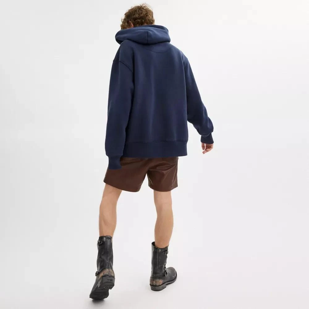 Coach Oversized Signature Crest Hoodie In Organic Cotton 3
