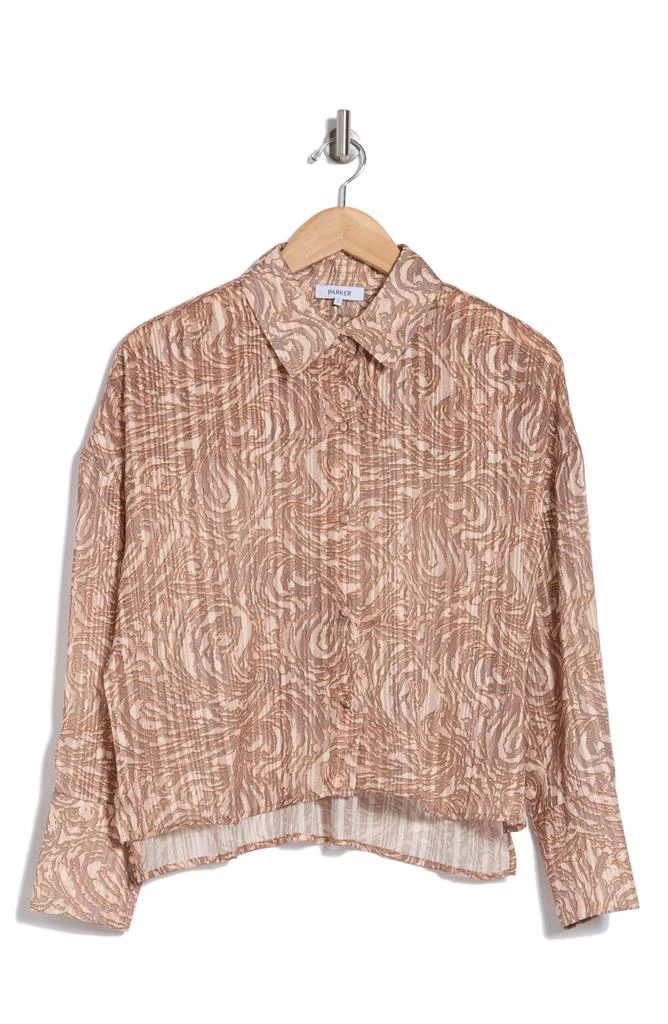Parker The Cassandra Metallic Button-Up Shirt 3
