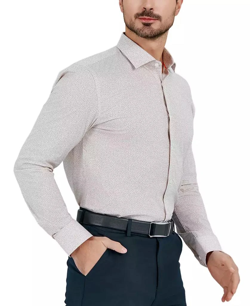 Tallia Men's Slim Flit Micro Floral Print Button-Front Dress Shirt 7