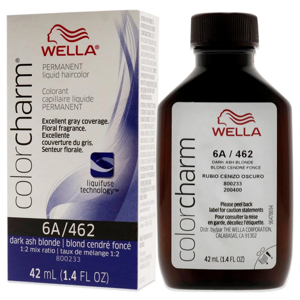 Wella Color Charm Permanent Liquid Haircolor - 462 6A Dark Ash Blonde by  for Unisex - 1.4 oz Hair Color 4