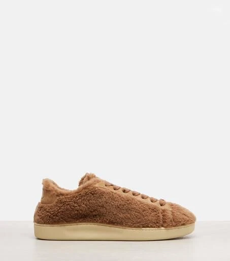 Valentino Royco VLogo suede-trimmed sneakers 4