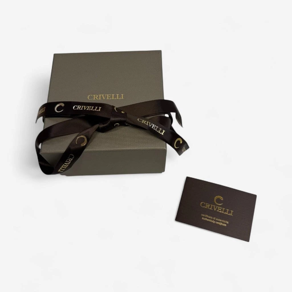 Crivelli Crivelli Ricami Luci 18K White Gold Diamond 
Sapphire Pendant Necklace 000-3858NS 4