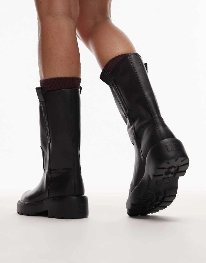 Tommy Jeans Tommy Jeans mid chunky boots in black 3