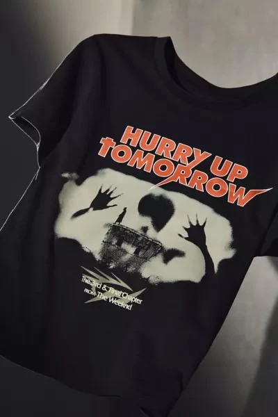 Urban Outfitters The Weeknd UO Exclusive Hurry Up Tomorrow Graphic Baby Tee 1
