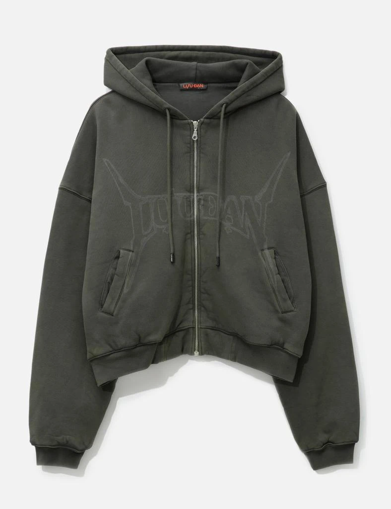 LUU DAN WASHED OUT ZIP UP HOODIE 1