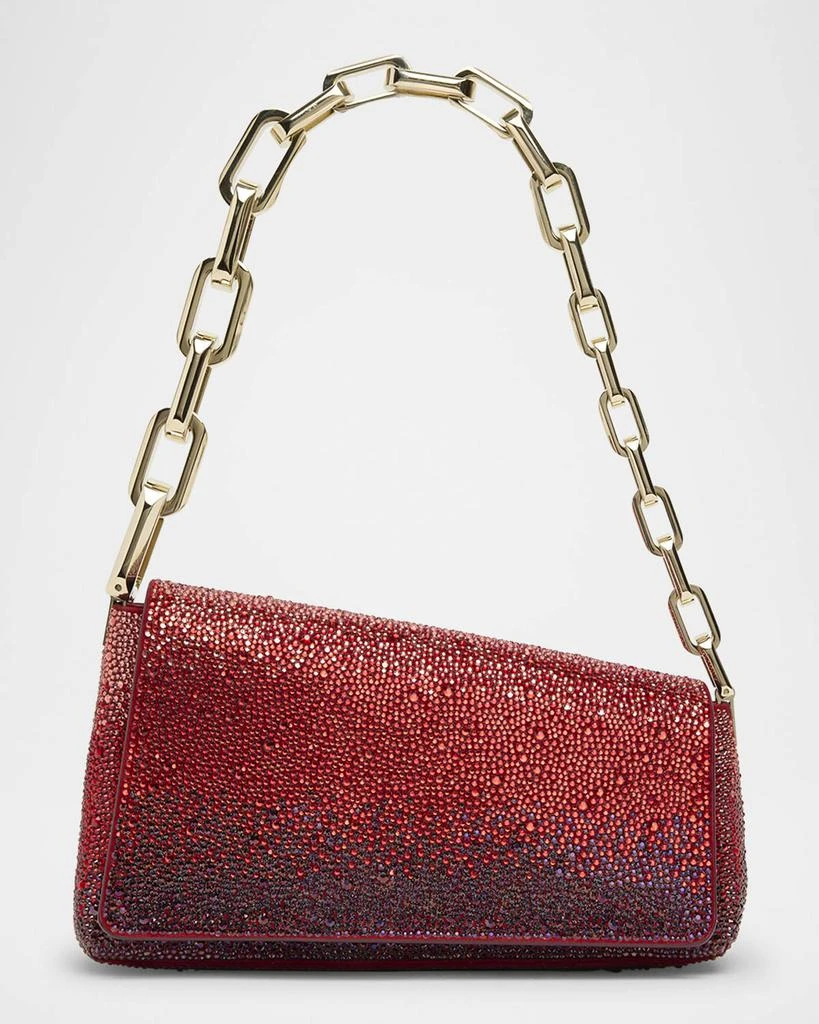 Christian Louboutin Degra Asymmetric Ombre Strass Clutch Bag 1
