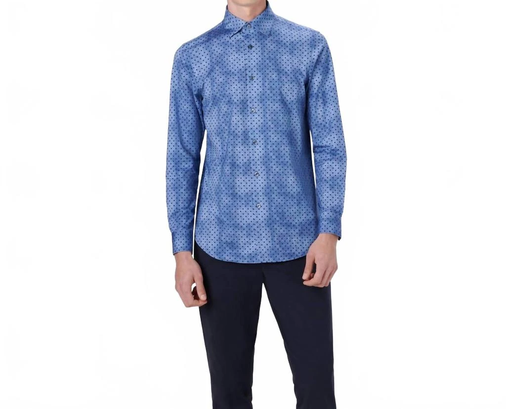 Shop James Polka Dot Print Ooohcotton Shirt In Indigo on Sale at  BeyondStyle  Get 52% Off James Polka Dot Print Ooohcotton Shirt In Indigo  with Limited-Time Flash Deals, Exclusive Discounts, and