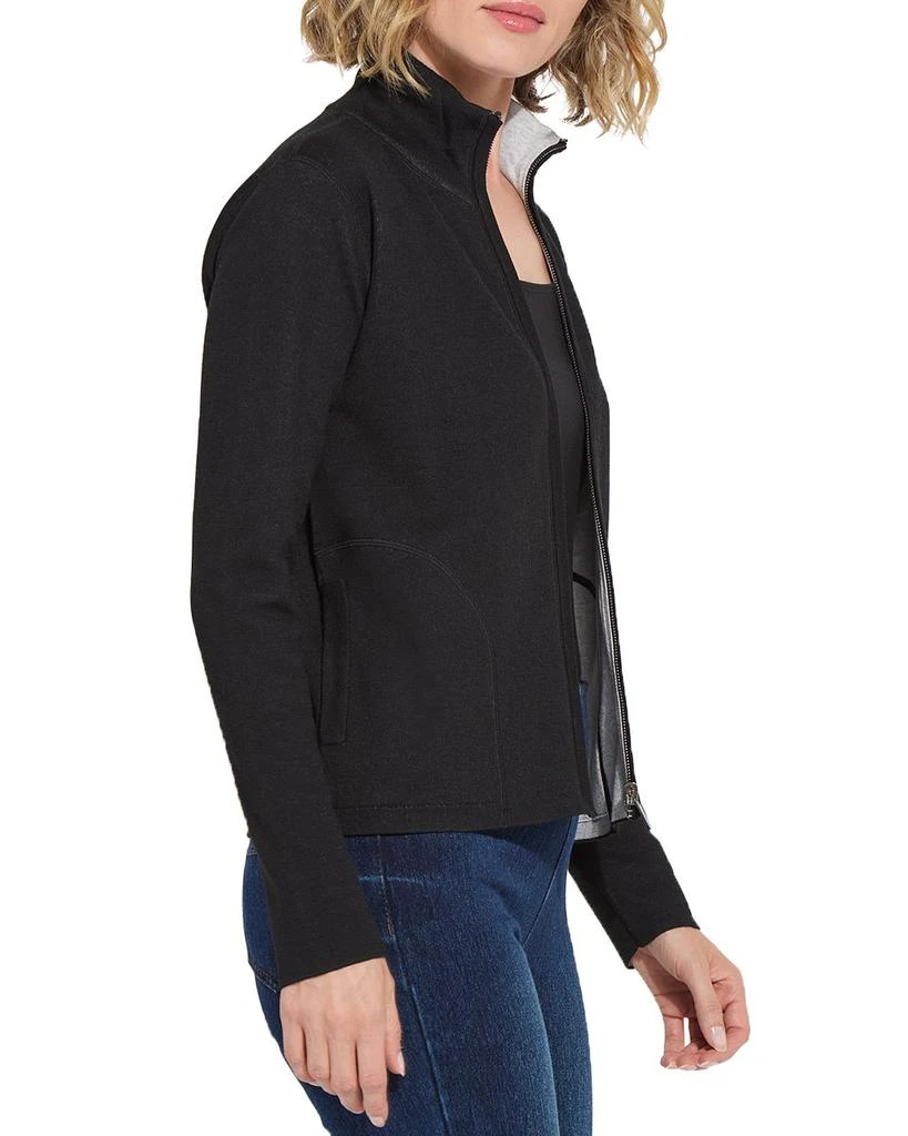 Lyssé Reversible Cashmere Zip Up Cardigan 5
