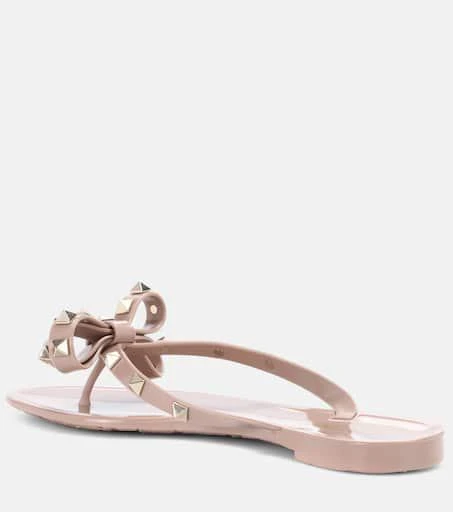 Valentino Valentino Garavani Rockstud PVC thong sandals 3