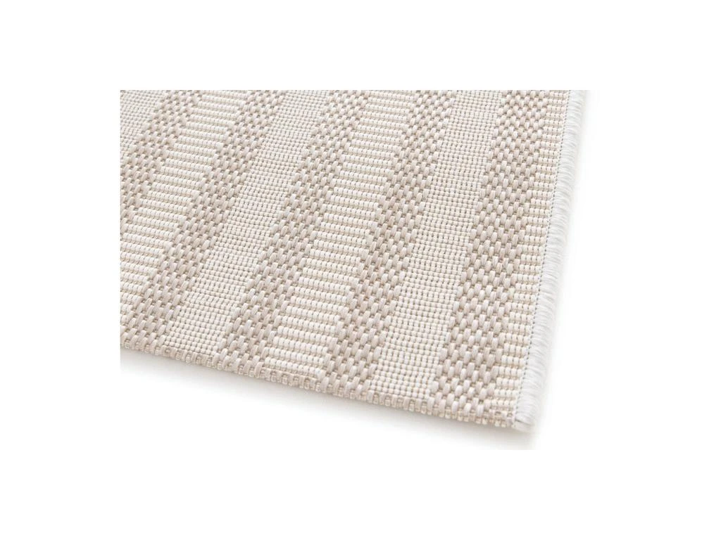 Bobochic Tapis Poils Ras - Annie - Motif Abstrait - Beige 5