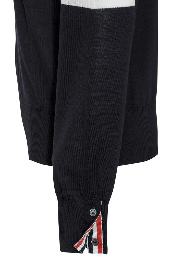 Thom Browne Thom Browne 4-Bar Ribbed Crewneck Jumper 4