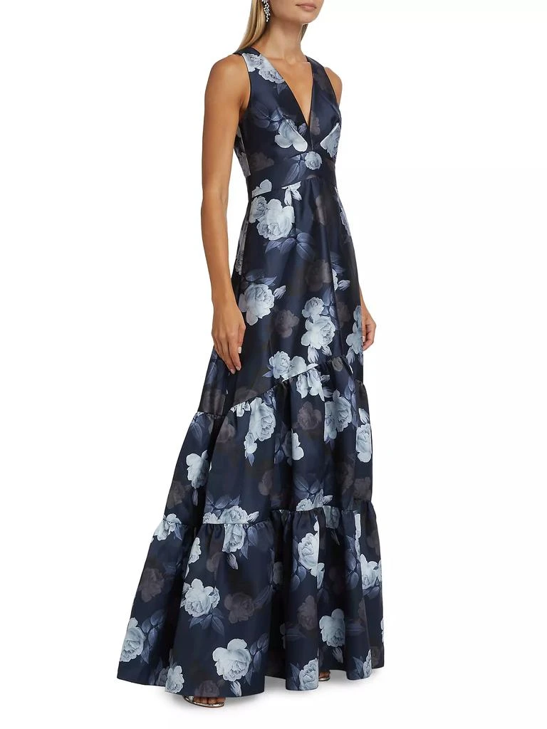 Sachin & Babi Rori Floral Fit-&-Flare Gown 4