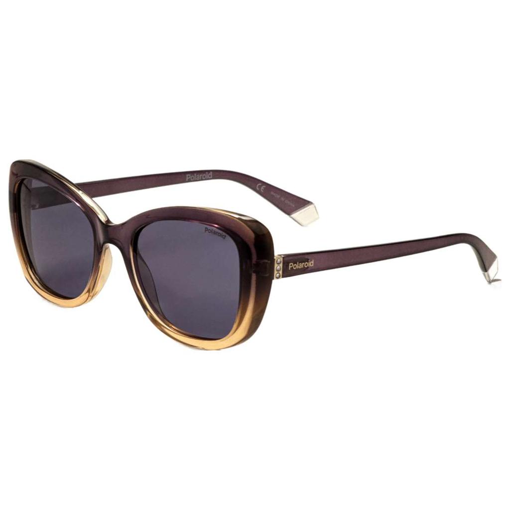 Polaroid Polaroid Women's Blue Rectangular Polarized Sunglasses