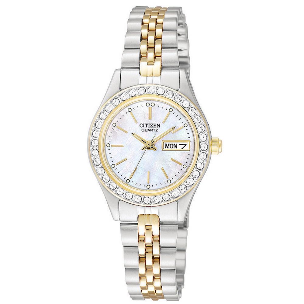 Citizen Women's Two Tone Stainless Steel Bracelet Watch 26mm EQ0534-50D