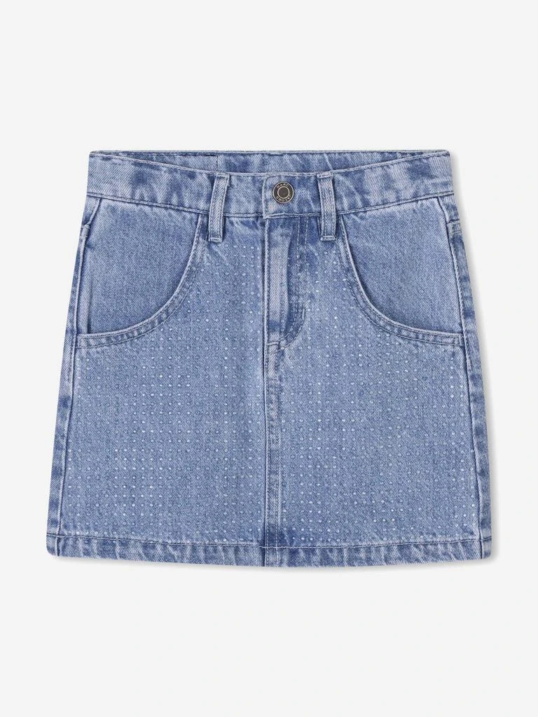 Marc Jacobs Girls Diamante Denim Skirt in Blue 1