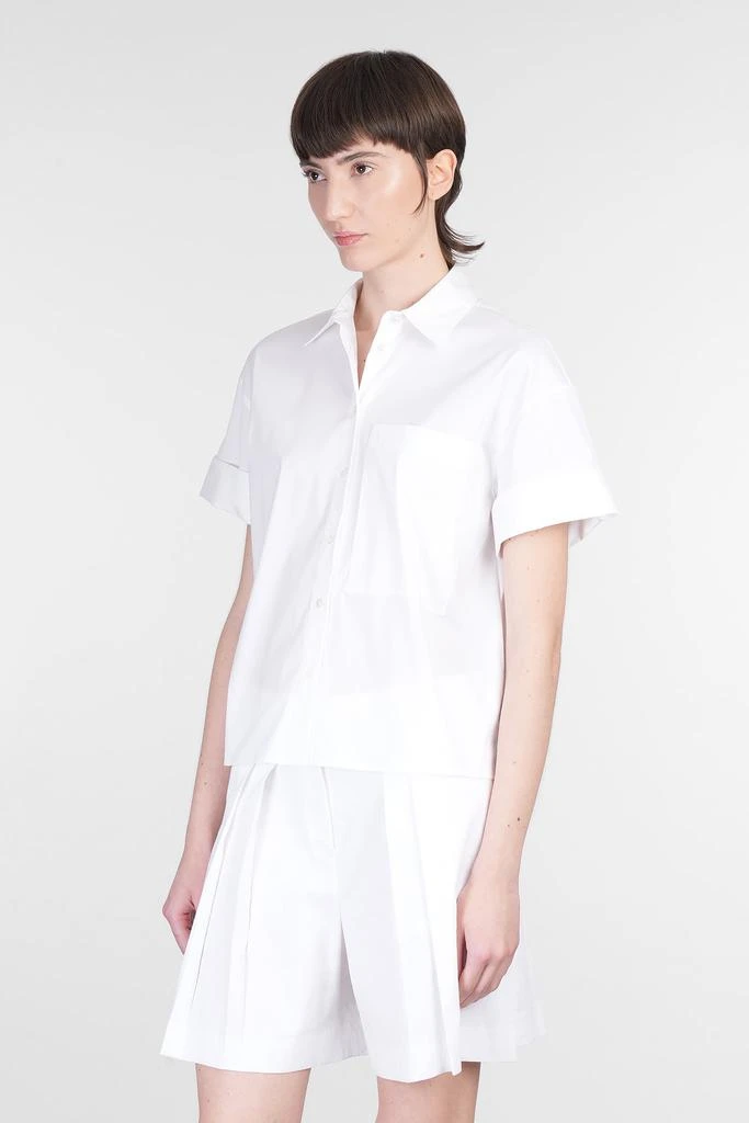 Theory Shirt In White Cotton 2