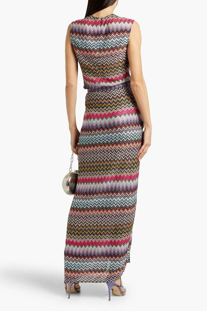 Ruched metallic crochet-knit tank – On Sale Now with Up to 56% Off