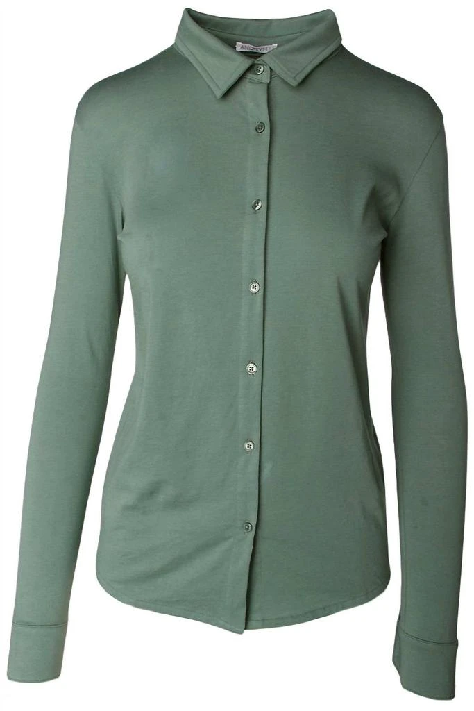 Anonym Apparel Anonym Apparel - Women Ellafor Long Sleeve Button Tee 1