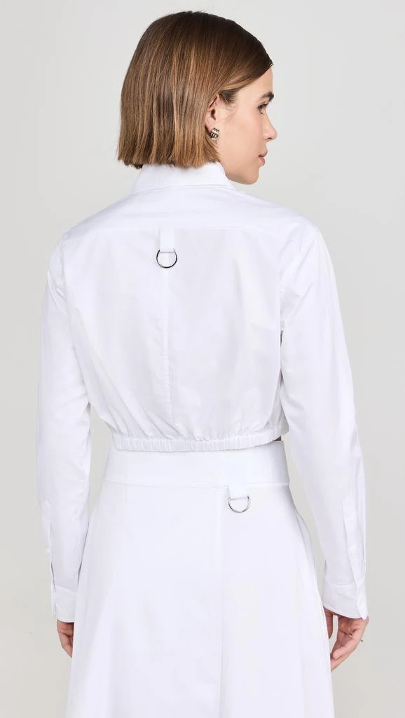 Tibi Eco Poplin Cropped Shirt 2