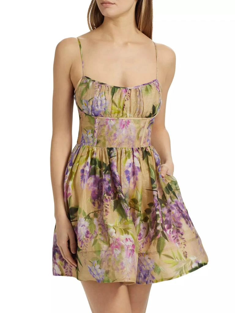 Cara Cara Alba Floral Organza A-Line Minidress 3