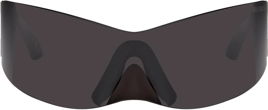 Balenciaga SSENSE Exclusive Black Avant Premier Panther Mask Sunglasses 1