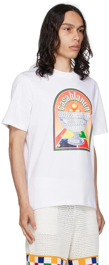 Casablanca White 'Terrain D'Orange' T-Shirt 2