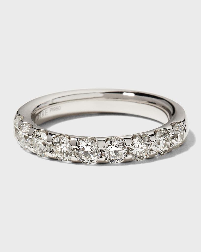 Memoire Platinum 9 Round Diamond Ring, Size 6, 1.00tcw