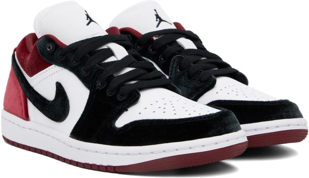 Jordan White & Black Air Jordan 1 Low SE Sneakers 4