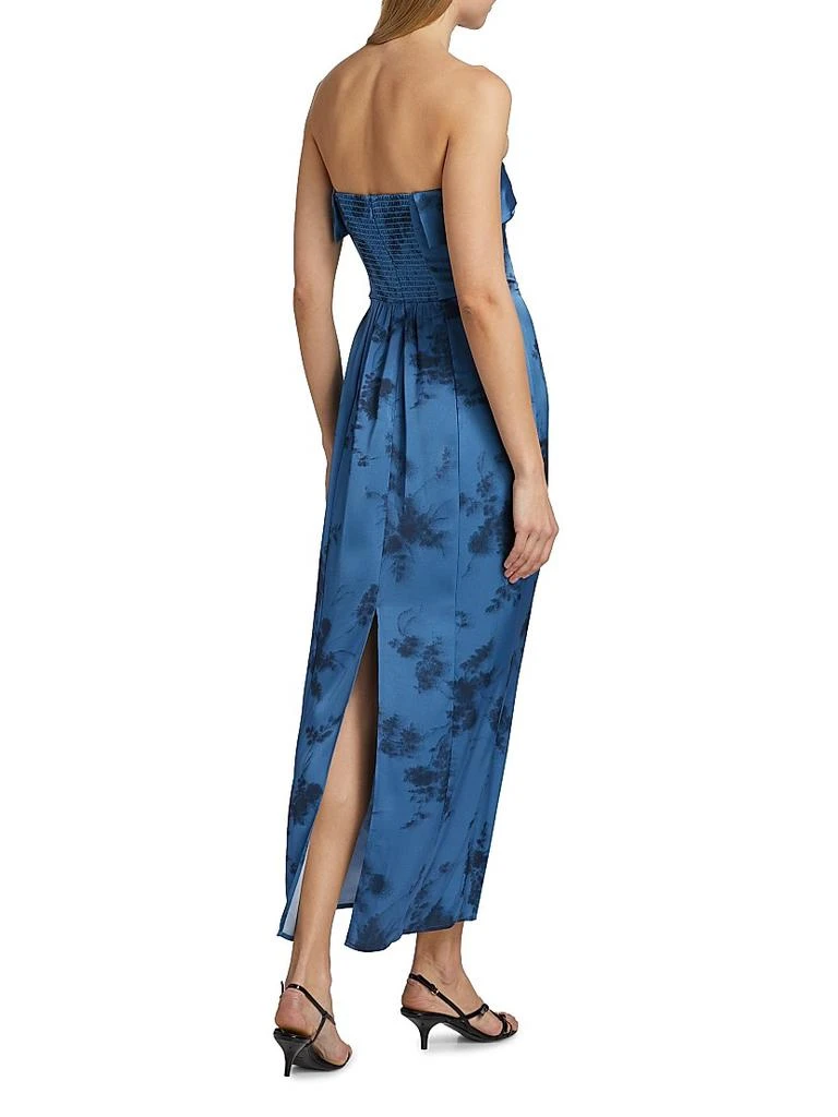 Reformation Johan Satin Cocktail Dress 5