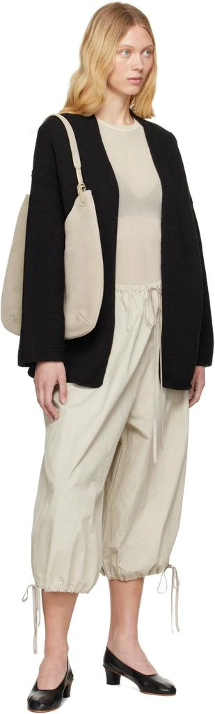 LAUREN MANOOGIAN Black Open Cardigan 4