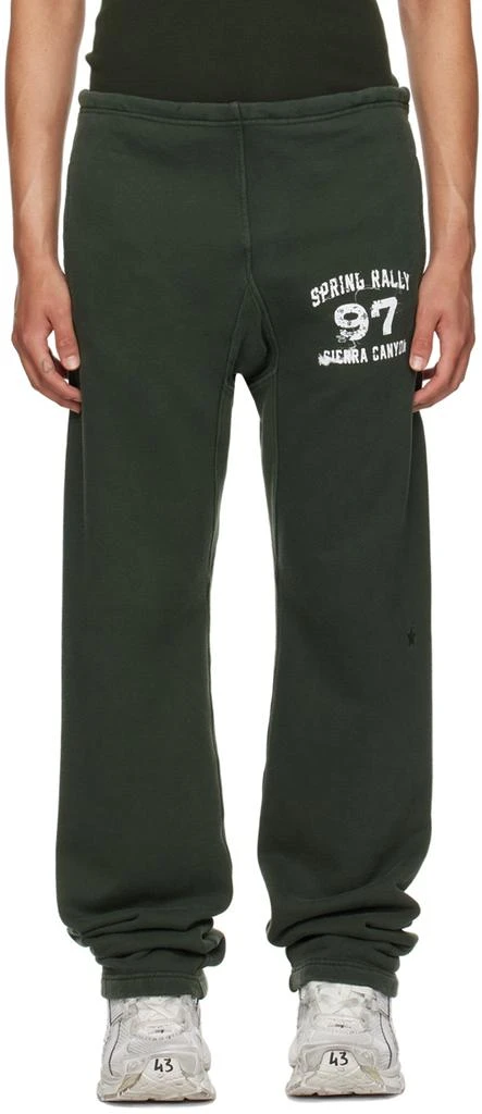 GREG ROSS SSENSE Exclusive Green Sweatpants 1
