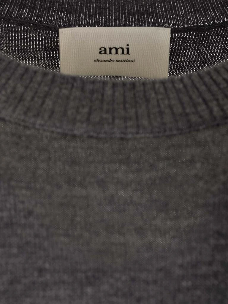 Ami Alexandre Mattiussi Grey ami De Coeur Sweater 3