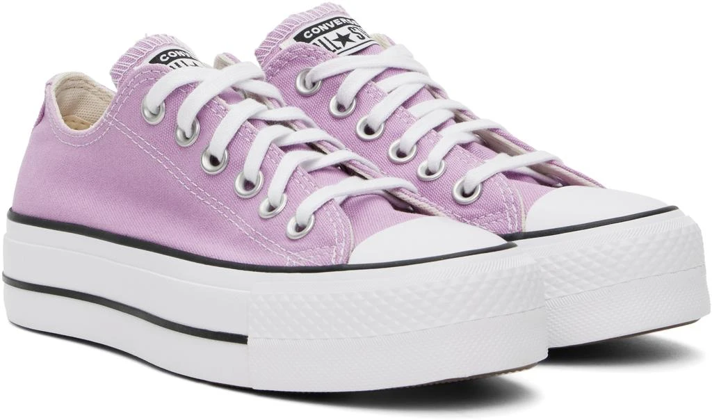 Converse Purple Chuck Taylor All Star Lift Platform Low Top Sneakers 4