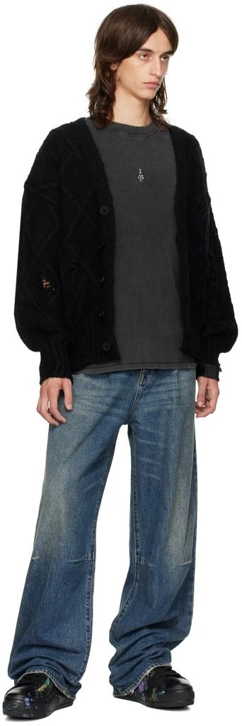 Stolen Girlfriends Club Black Distressed Altered State Cardigan 4