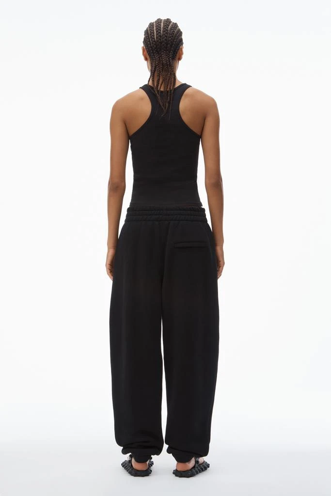 Alexander Wang PUFF LOGO SWEATPANT IN STRUCTURED TERRY 5