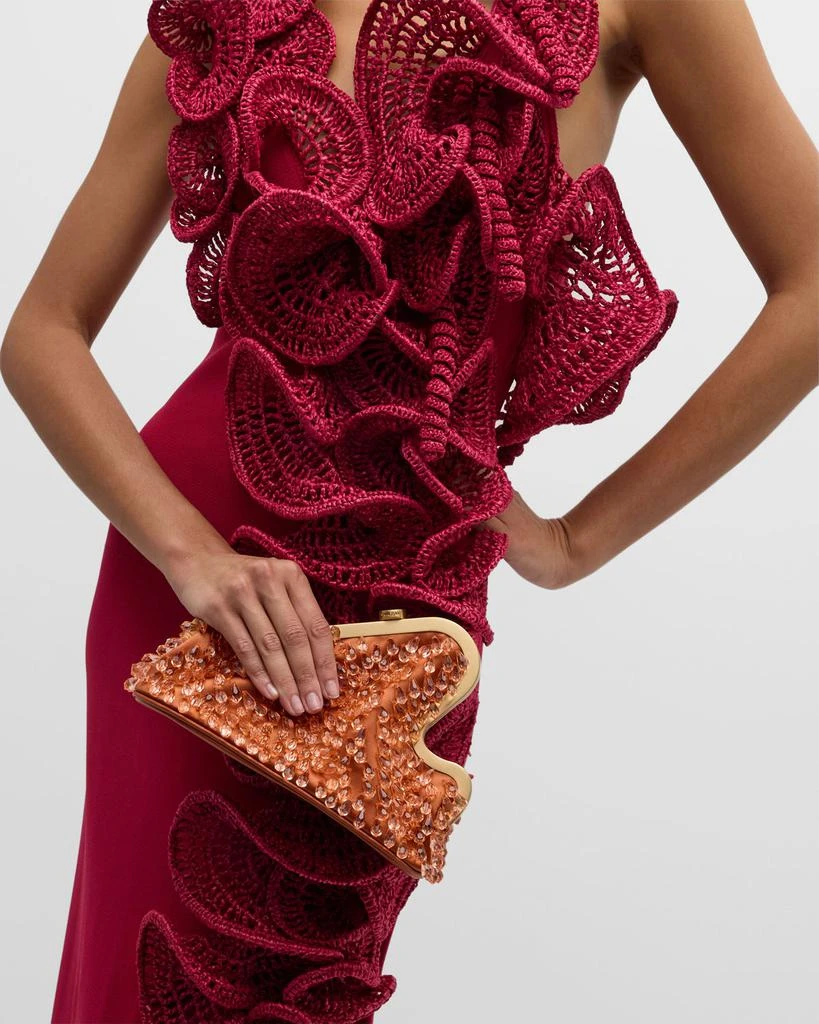 Cult Gaia Giana Beaded Clutch Bag 4