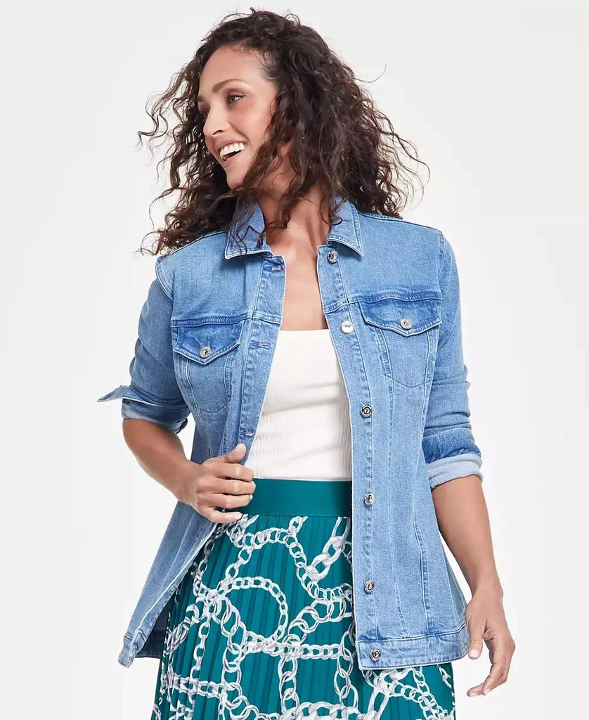 INC International Women's Hourglass Trucker Jacket, Created for Macy's 1