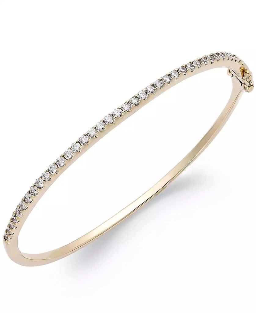 Arabella Sterling Silver Cubic Zirconia Bangle Bracelet (1-3/4 ct. t.w.) (Also available in 14k Gold over Sterling Silver) 1