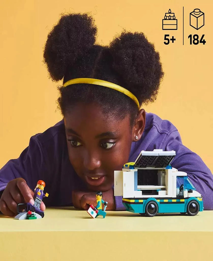 LEGO City Emergency Ambulance Building Toy 60451, 184 Pieces 6