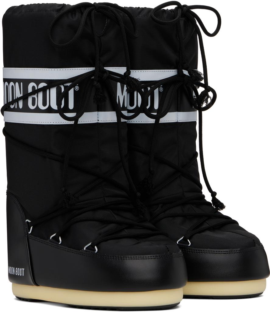 Shop Black Icon Nylon Boots on Sale at BeyondStyle – Get 34