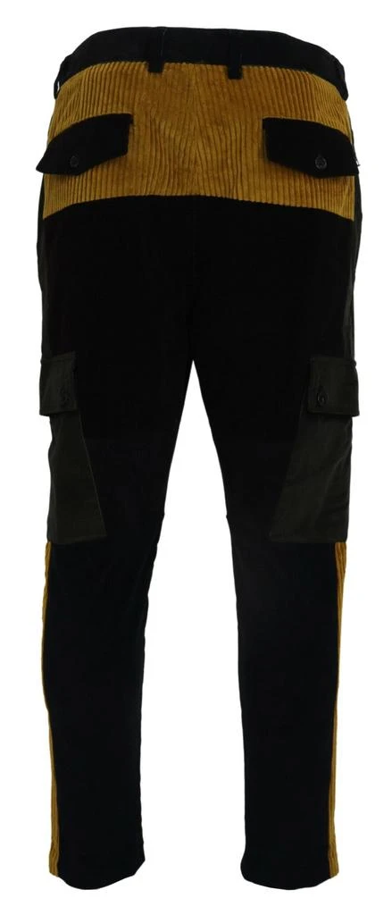 Dolce & Gabbana Dolce & Gabbana Elegant  Tape Trousers with yellow Men's Accent 3