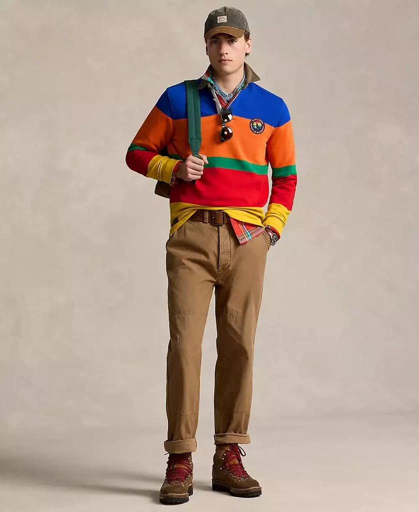 Ralph Lauren Men's Classic-Fit Striped Fleece Rugby Shirt 4