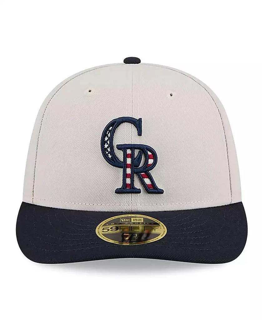 New Era Men's Black Colorado Rockies 2024 Fourth of July Low Profile 59FIFTY Fitted Hat 4