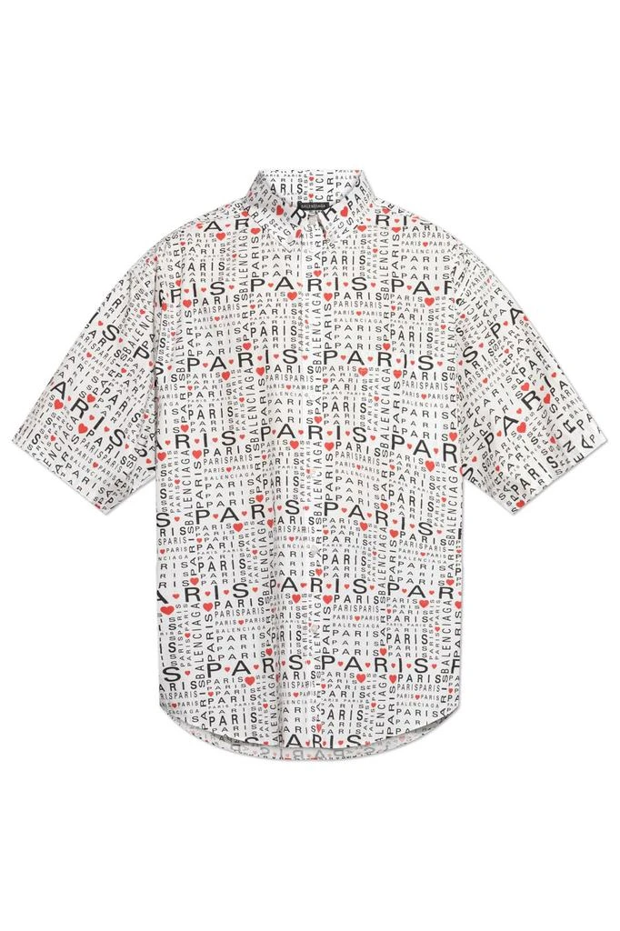 Balenciaga Balenciaga All-Over Printed Short-Sleeve Shirt 1