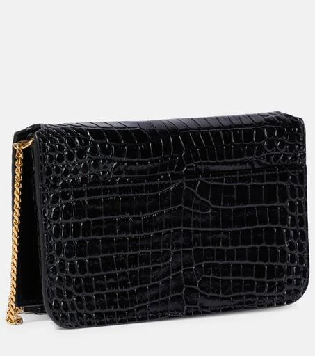 Yves Saint Laurent Cassandre leather phone pouch 4