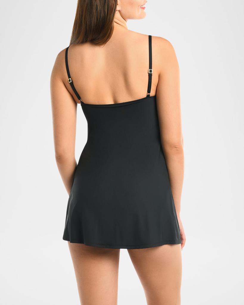 La Blanca Island Goddess Lingerie-Strap Swim Dress