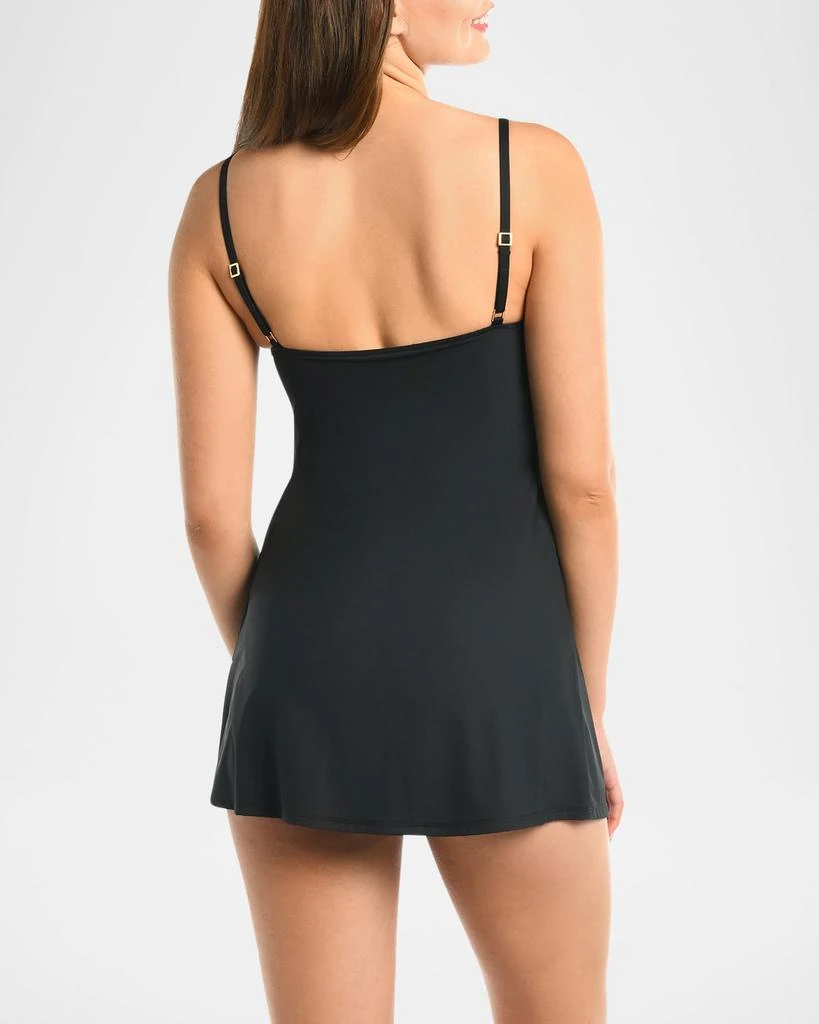 La Blanca Island Goddess Lingerie-Strap Swim Dress 2