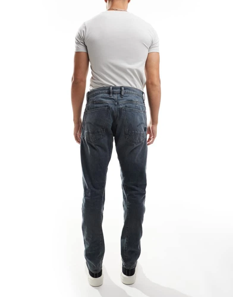 G-Star G-Star moto 3d slim denim jeans in vintage wash blue 2