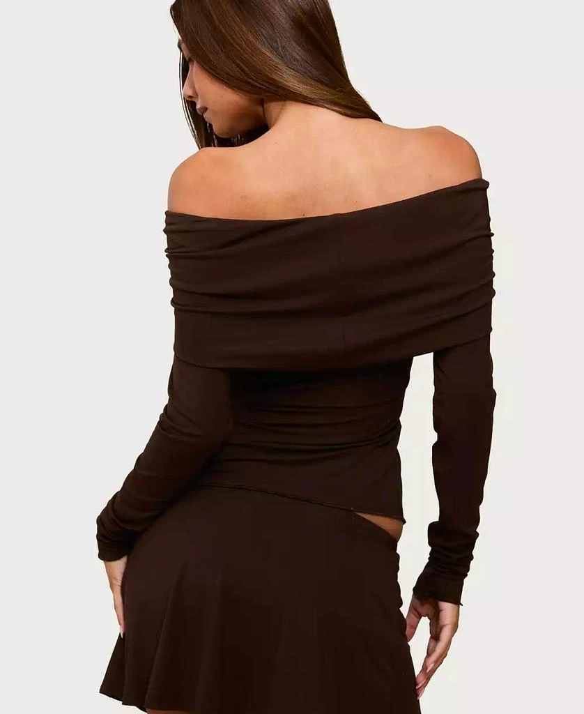 Edikted Women
s Habiba Foldover Off Shoulder Top 2